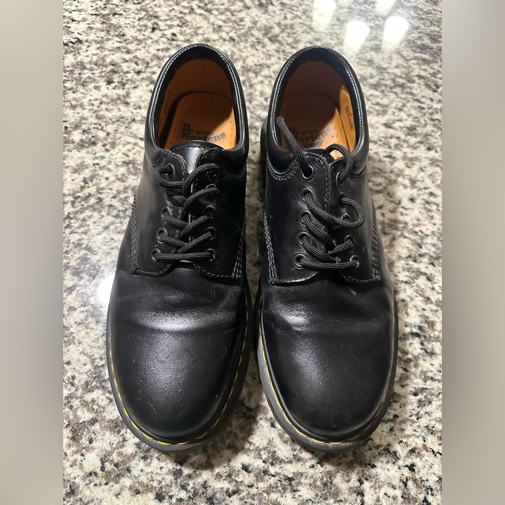 NEW Dr. Martens Black Leather Oxfords